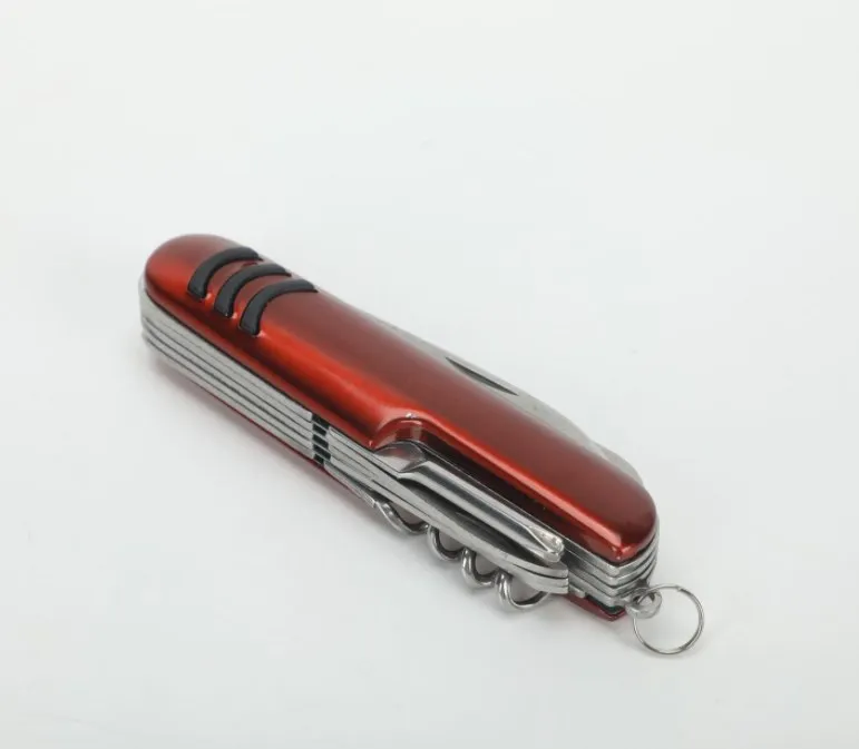 Camping Accessory Pocket Folding Knife EDC Multi Function Tool Blades With Keychain Multitool Gadget Item