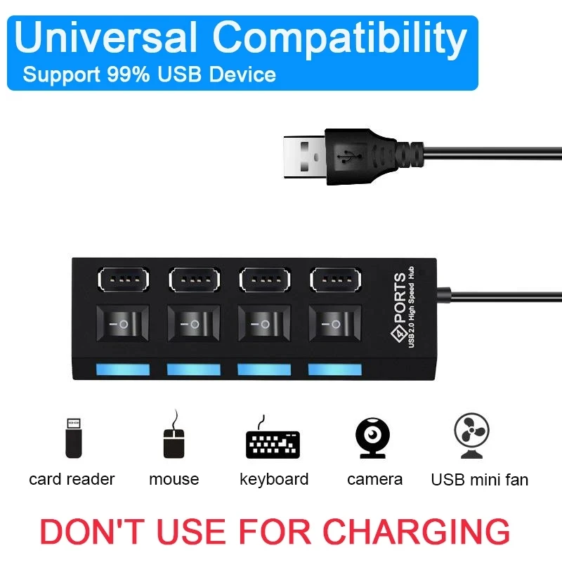 Portable computer accessories 4 in 1 multiport cheap hub ethernet splitter For Desktop audio jack type c Usb Hub Adapter