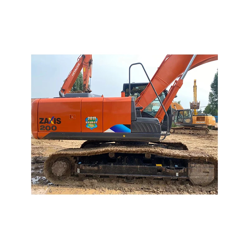 Б/у гусеничный экскаватор hitachi ZX200 б/у оригинальный японский двигатель