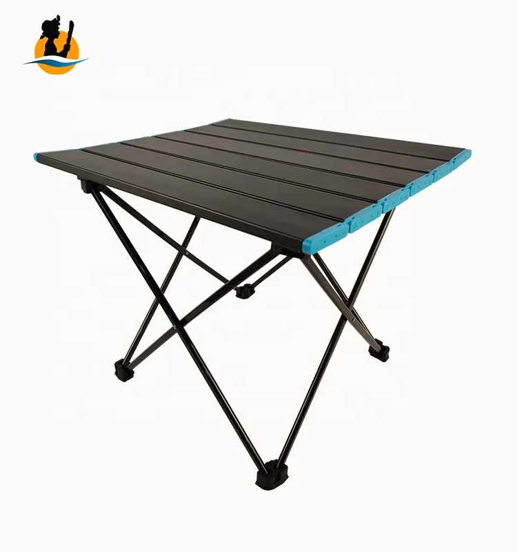 Tomsawyer Portable Aluminum Roll Compact Beach Outdoor folding table Camping for Picnic