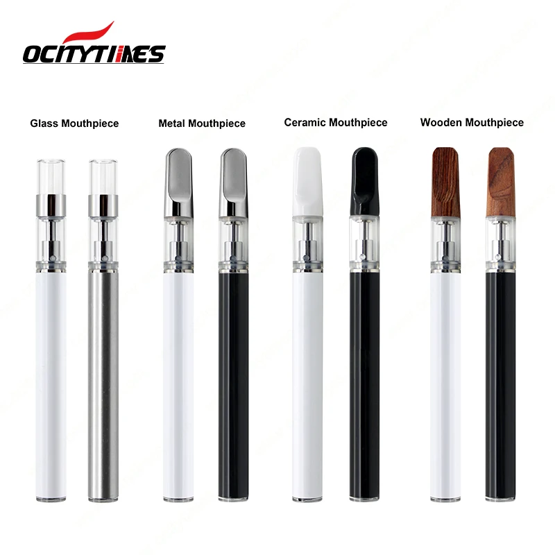 Custom Branded 1ml Ceramic Vape Pen CBD Oil Empty Vaporizer Pen Rechargeable