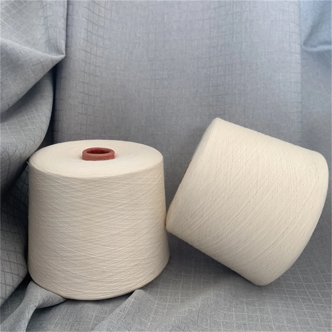 High Quality Combed Ring Spinning 32s CVC 55/45 Cotton/Polyester Raw White For knitting Yarn