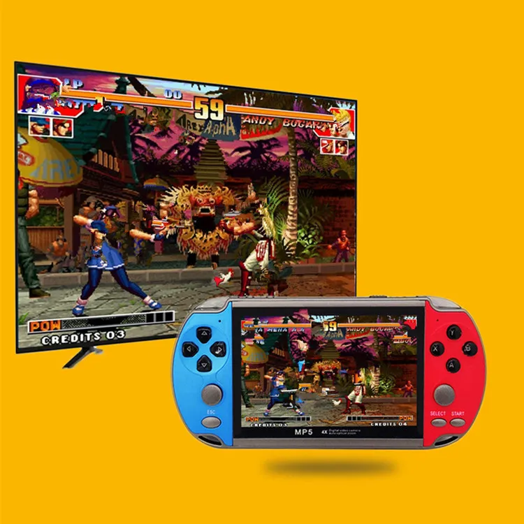 Best Quality X7 Plus Handheld Game Console support add new games