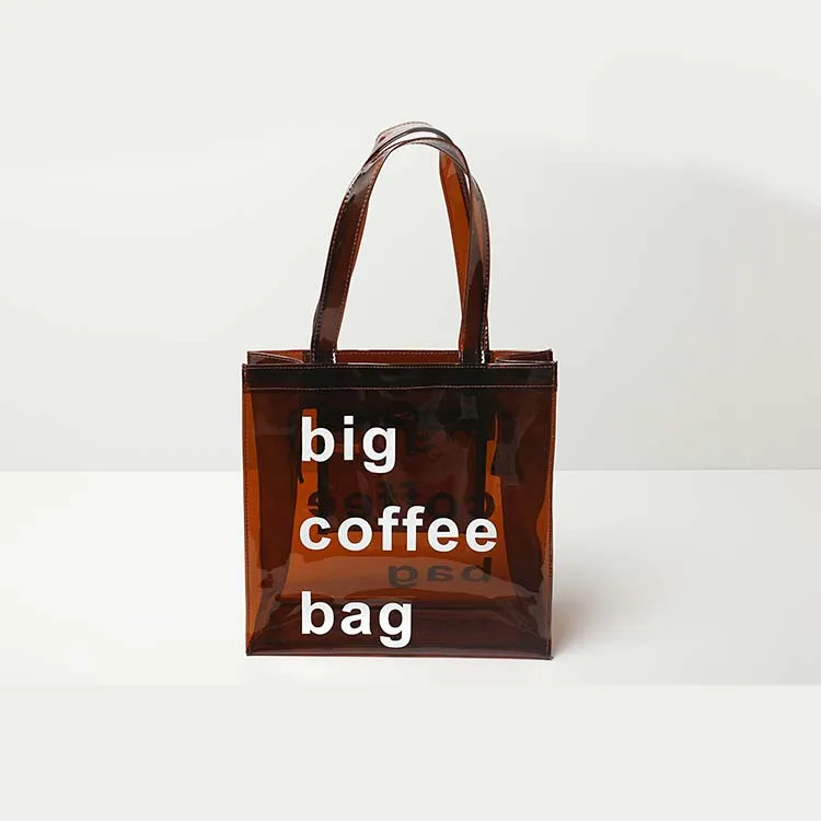 Custom Fashion PVC Transparent Jelly Handbags For Women Luxury Ladies Clear Neon Tote Bags