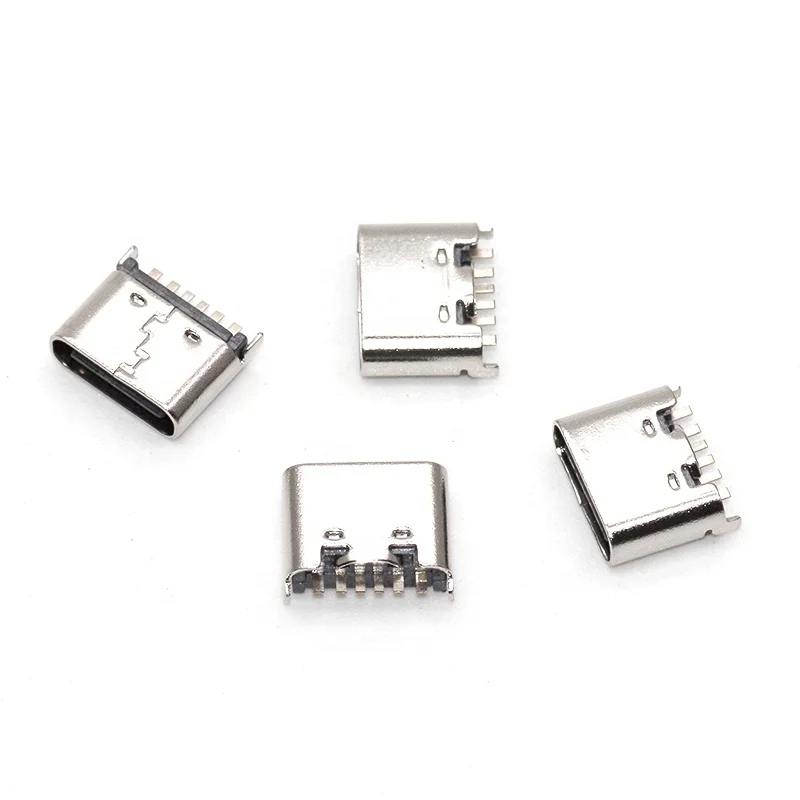  Прямая продажа с фабрики Высокое качество Usb 3 1 женский 6 Pin SMT C разъем