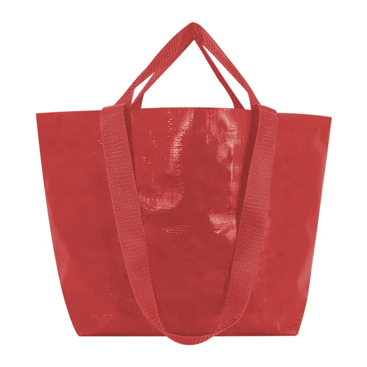 Custom Logo Printed PP Non-Woven Laminated Shopping Tote Bags Portable Recyclable Grocery Bags Reusable Gift Bags