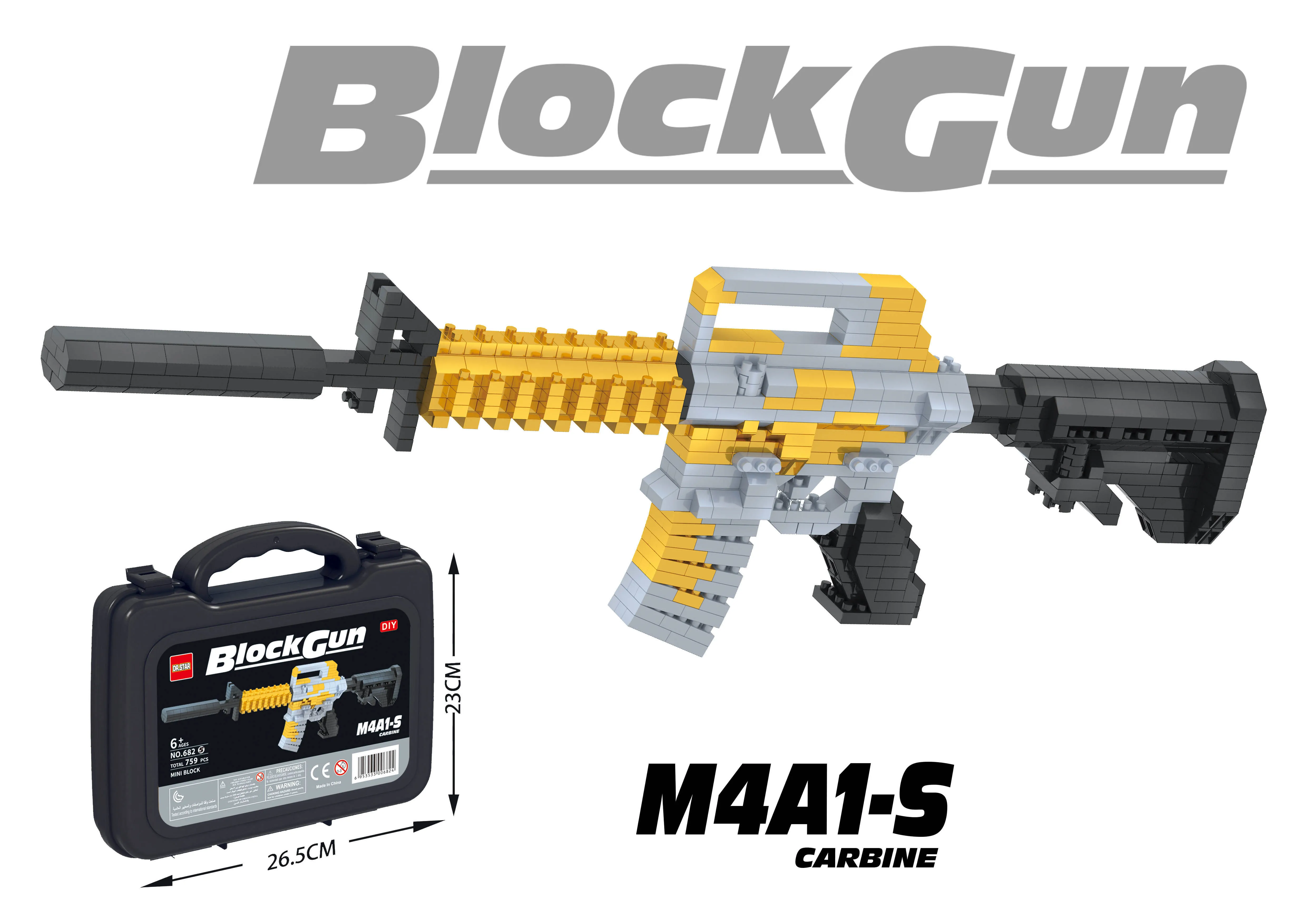 Custom Legoing Portable Handbag Military Weapon Sniper Rifles Model Building Blocks Toys Guns