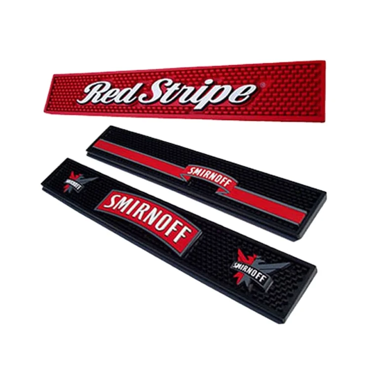 10+ years Factory Free Sample Customized Pvc spill Rubber Mats Bar Rail Mat For Sale