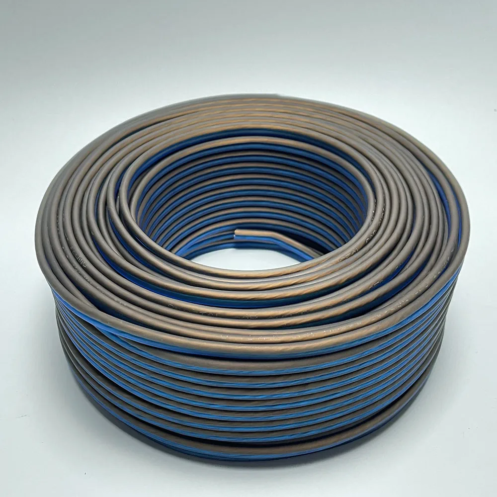 2C 8/10/12/14 AWG Strand BC OFC BS CCA Transparent/Frosted Bulk Wire 12AWG Speaker Cable