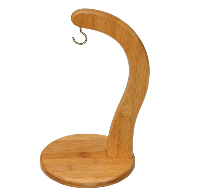 Bamboo kitchen rack storage banana hanger stand Banana holder stand
