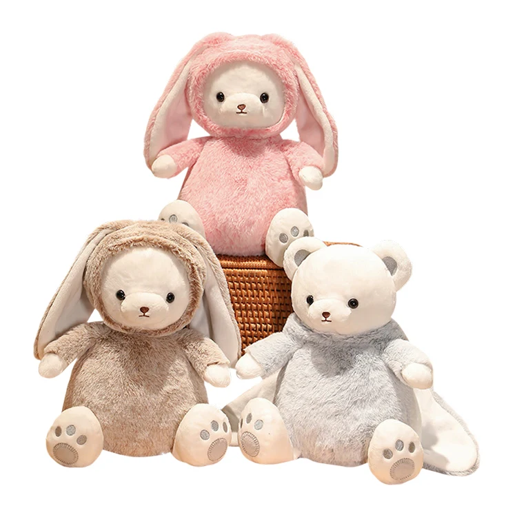Custom Stuffed Design Kawaii Plush Dolls Korean Toys Bunny Plush Toys Rabbit Soft Custom Plush Bear Stuffed Toy