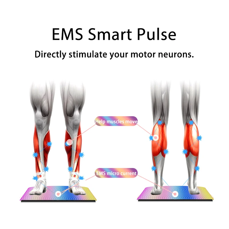 Красочный массажер EMS для ног шиацу