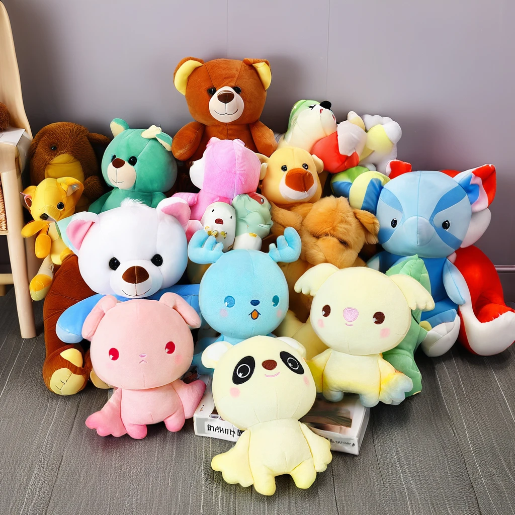 Wholesale in Stock Fast deliver Cheaper Price Stuffed Christmas Toy Moose Snowman Santa Claus Elf Plush Toys for Christmas