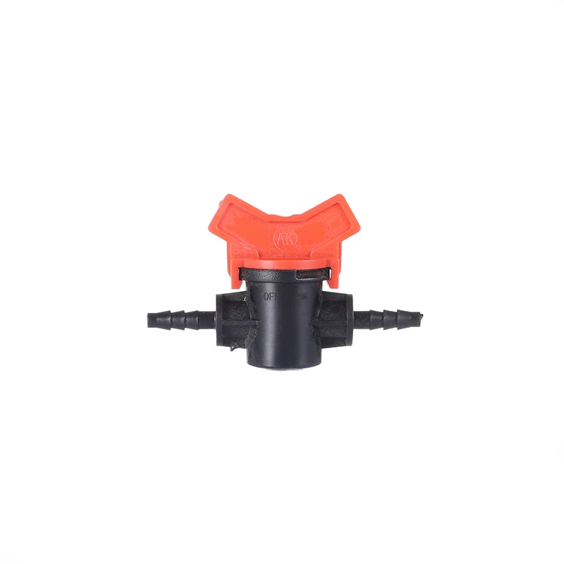 China Factory Locked Nut Fitting 4/7mm POM Valve PE Tube Water Irrigation Mini Valve Drip Line Connector Take Valve For Layflat