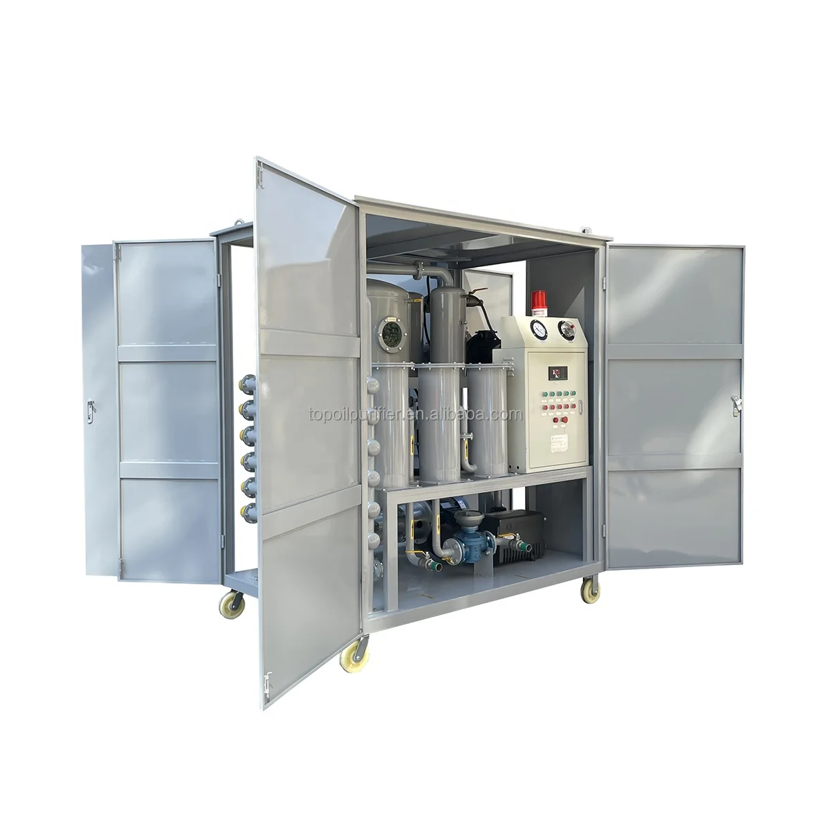 Series ZYD-M Portable Double-Stage Vacuum Transformer Oil Purification Plant With A Trailer