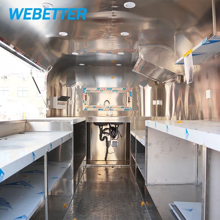WEBETTER Mobile Bakery Food Truck Ice Cream Trailer Street Chicken Rotisserie Grill Food Trailer Foodtrucks For Sale Europe