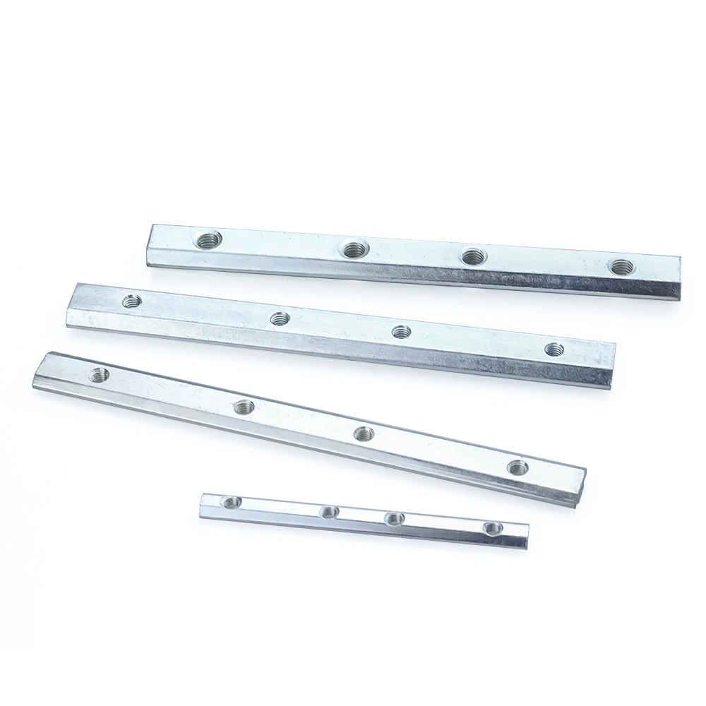 20 series M5-100mm V Slot Joiner 180 Degree Inside Connector Carbon Steel for 20 series Aluminium Profiles V slot/T slot