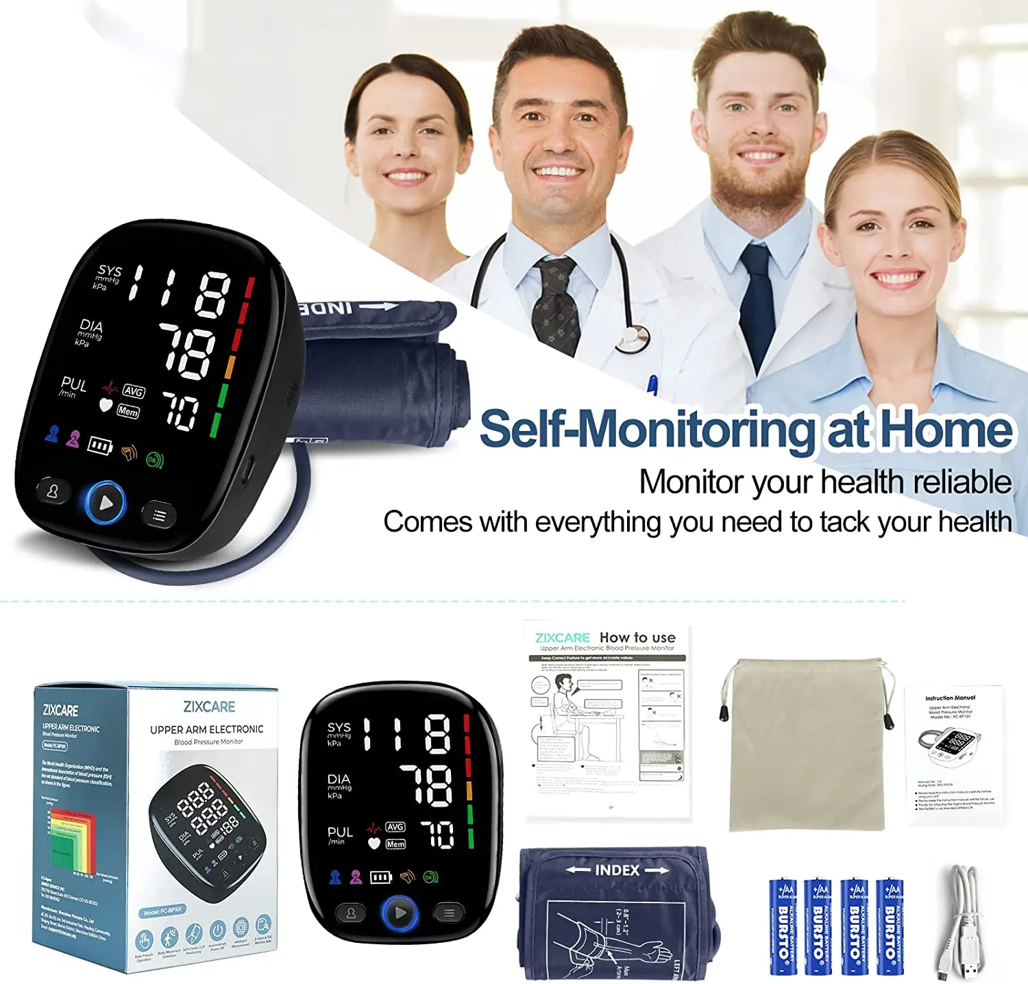 Factory Products Homecare BP Monitor Shenzhen Digital Sphygmomanometer