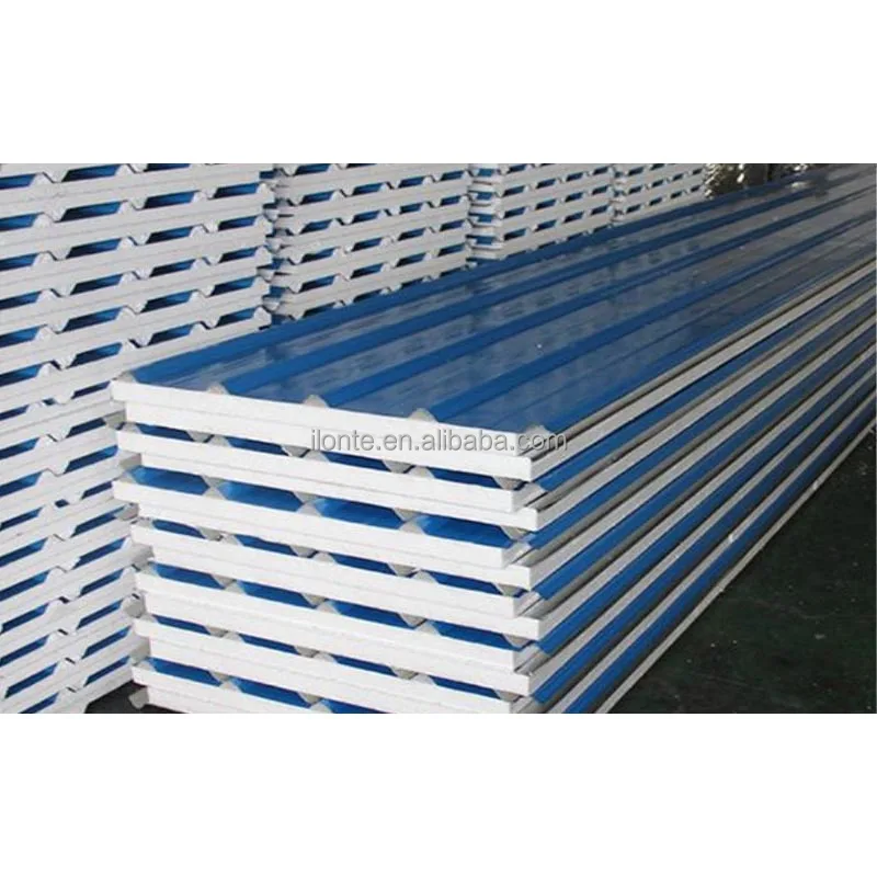Pu Foam Wall Pir Insulated Sandwich Panels  Polyurethane Corrugated Sandwich Roofing Panel