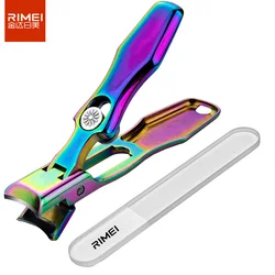 RIMEI Colorful Manicure Cutters Nail Clipper Set Household Stainless Steel Nail Clippers Set Pedicure Nail Scissors Tool