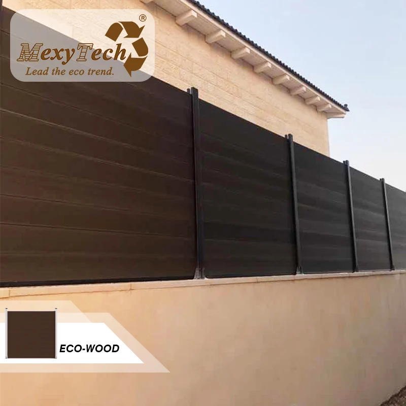 Mexytech outdoor modern fence recinzione con piano di calpestio house fence