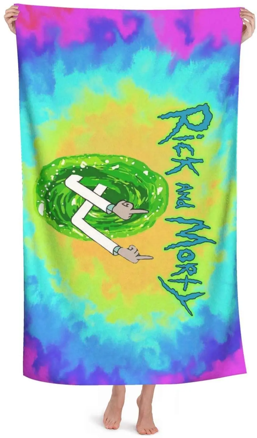 
Custom cartoon Dry Beach Towel 3D Printed Microfiber Travel Towel for Beach, Pool Gym, Camping, Yoga, Picnic 