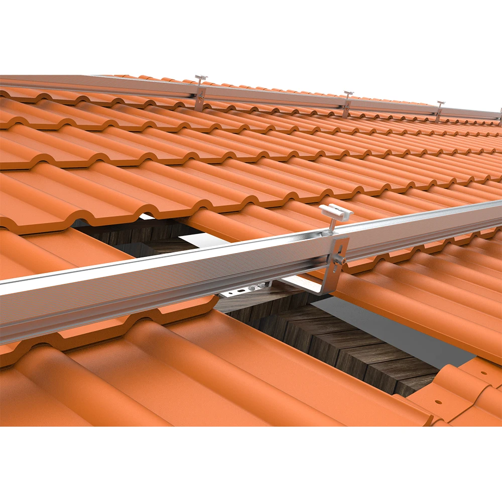 DJSC solar panel bracket  photovoltaic mounting factory supply roof tile metal flat aluminum solar panel mounting system