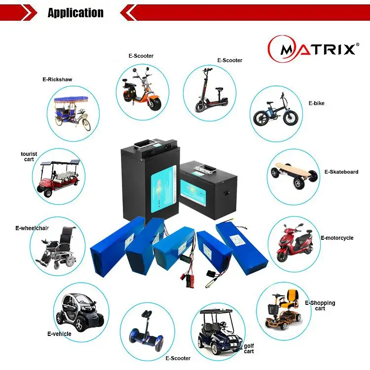 
Matrix Lithium Ion Battery Pack Manufacture 72V 20Ah Batteries Battery Electric Scooter 