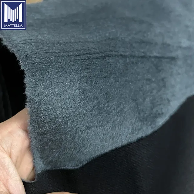 wholesale winter heavy weight jeans custom stretch 98 % algodon 2 % elastano bonded wool fleece denim fabric