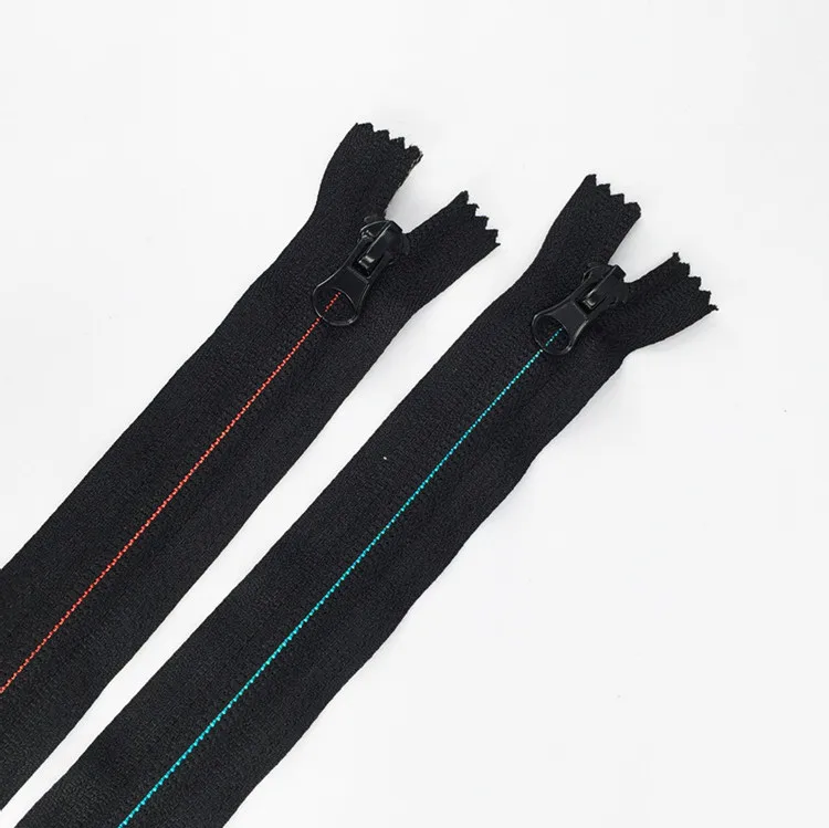 #5 reversed silver  nylon zipper