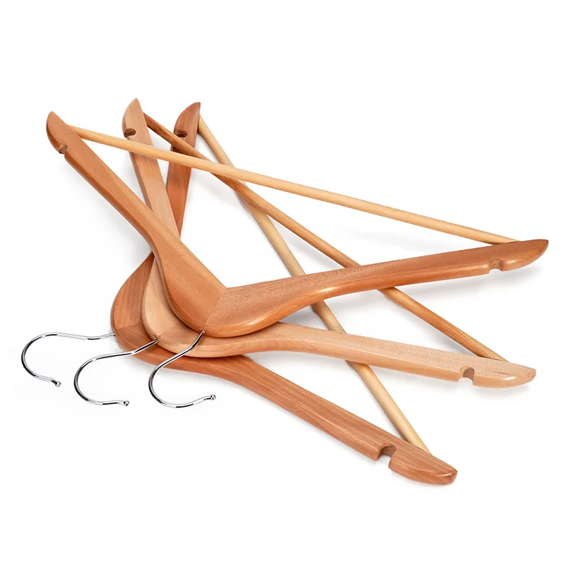 Hotel Custom Luxury Solid Classic Boutique Wooden Hanger
