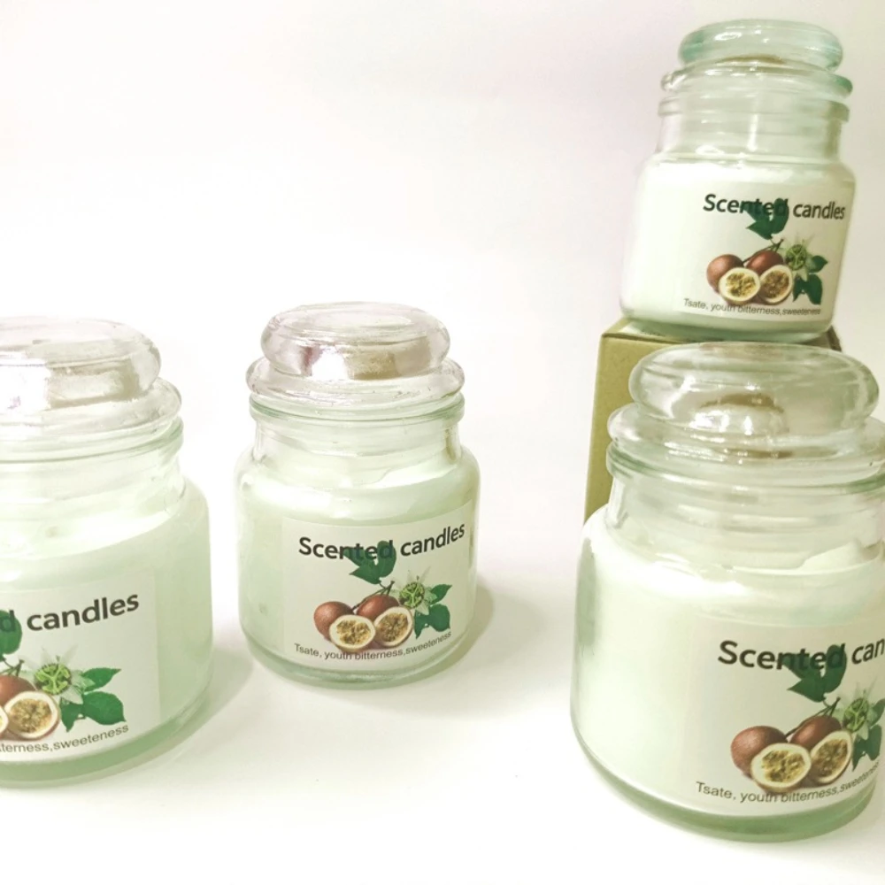 Luxury Glass Candle Jar with Mushroom Lid Tea Storage Gifts DIY Polished Cup Making Scented Candles Customizable Candle Jar