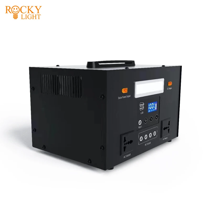 Solar photovoltaic outdoor power supply Mobile energy storage power 220V lithium iron phosphate battery multi-function high-powe