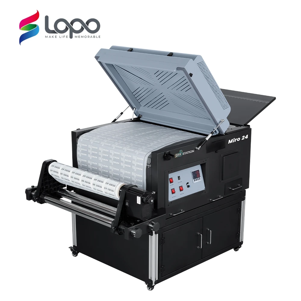 New Arrival Miro 24 Compact 24In DTF Oven Shaker Machine Automatic 60Cm DTF Powder Shaker And Dryer For Advanced DTF Users