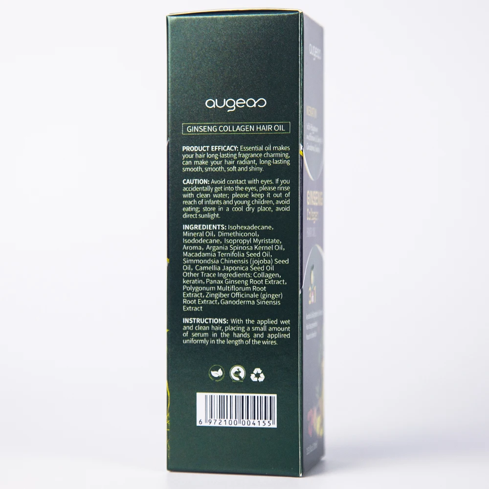 natural herbal good smell wholesale ginseng collagen hair essential oil