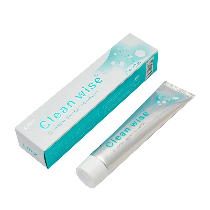 Custom Logo Tooth Whitening Gingival Bleeding Herbal Sea Salt Toothpaste Wholesale Without Fluoride