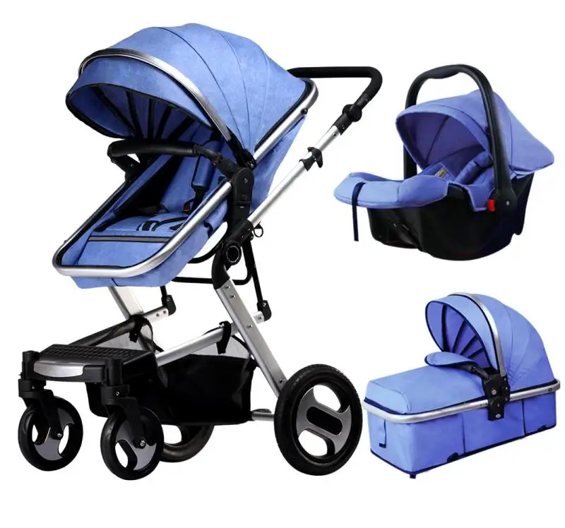 Customized baby stroller green pink grey easy open portable  safe stroller