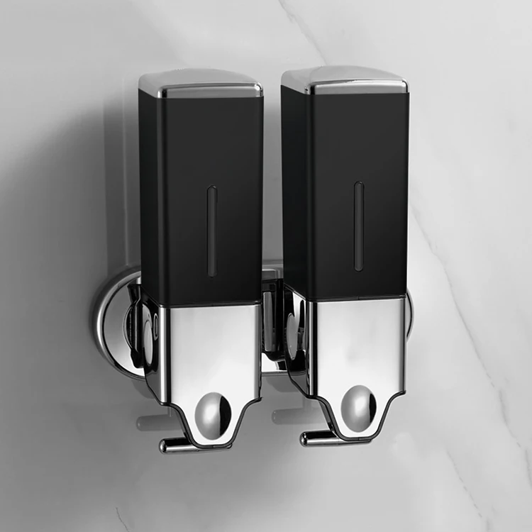 Popular soap dispenser machine wall hanging paste manual press type hand and dish soap dispenser set conditioner dispenser