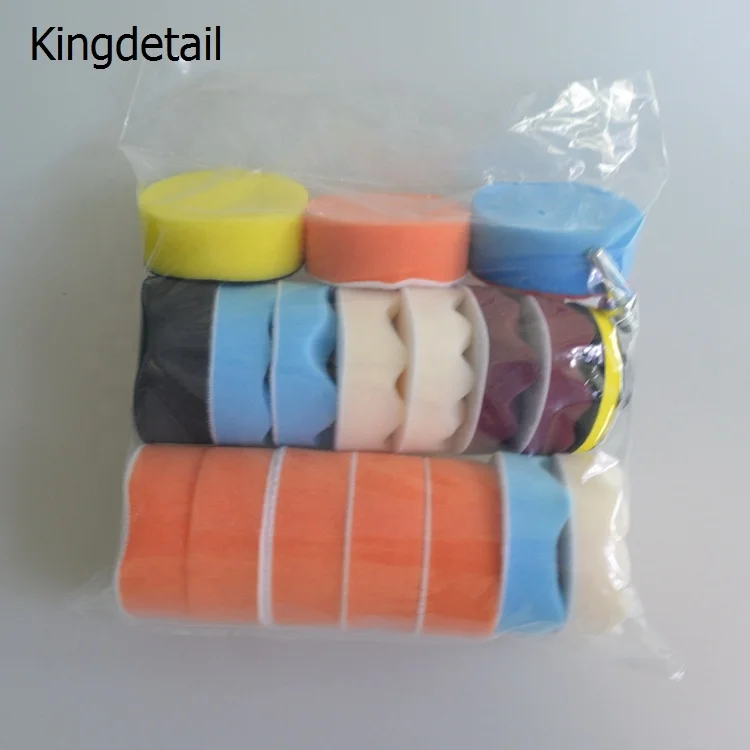 auto detailing 2 inch foam pad kit RO/DA Car Polishing Pads/ Buffing Pads For Car polish