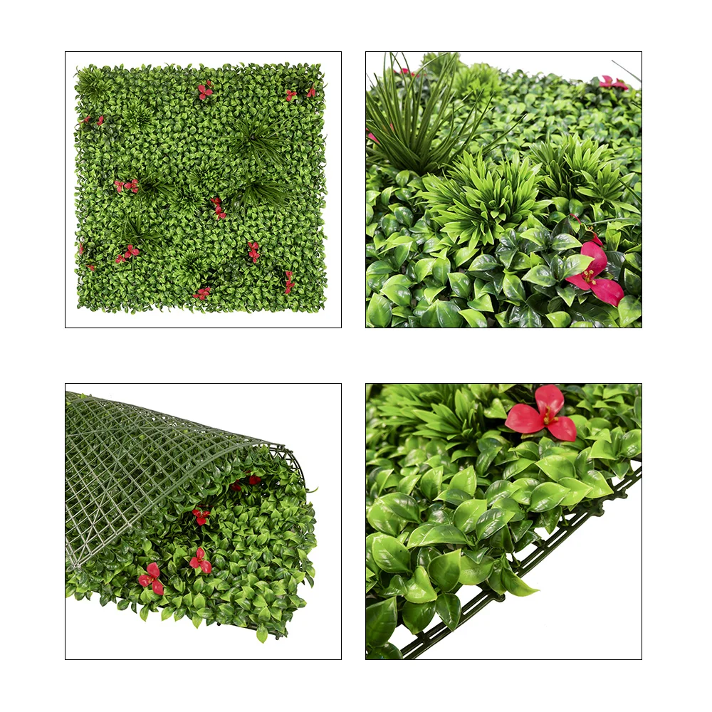 100*100cm vertical artificial green wall fence hotel soft installation artificial plants for photo booth backdrop