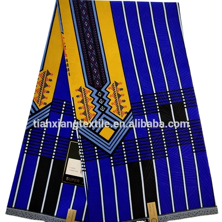  100% полиэстер африканская восковая ткань с принтом супер голландская java khanga kitenge soso