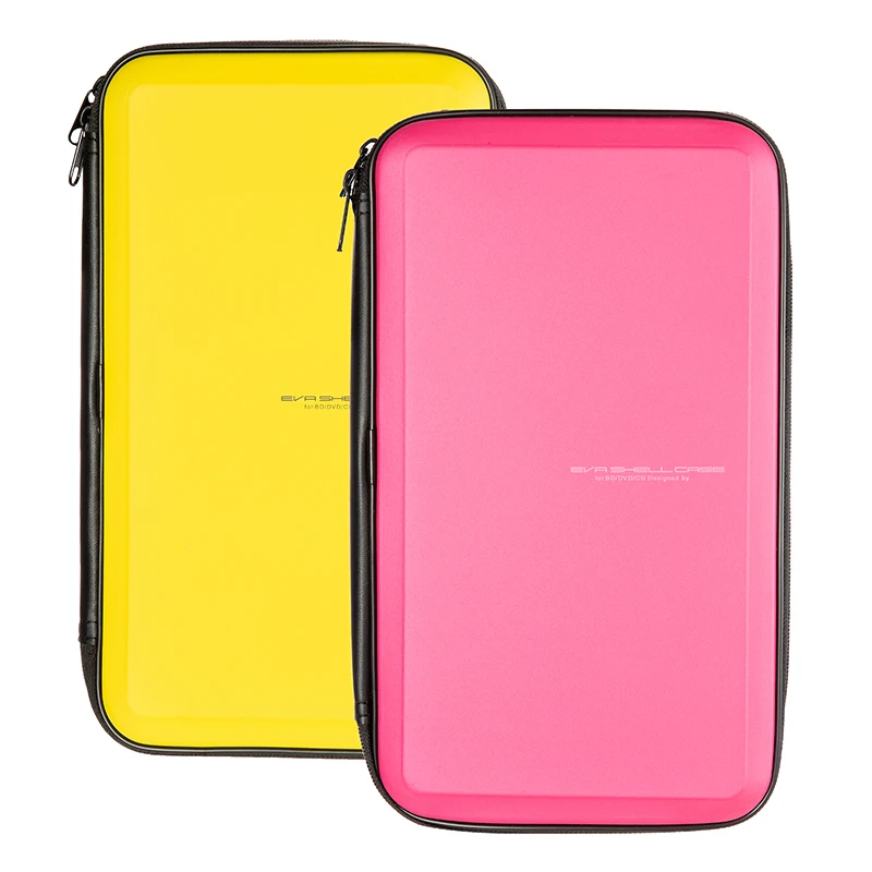 Amazon Hot sales CD DVD wallet 56 capacity portable Booklet CD hard plastic case zipper DVD Storage for car driving