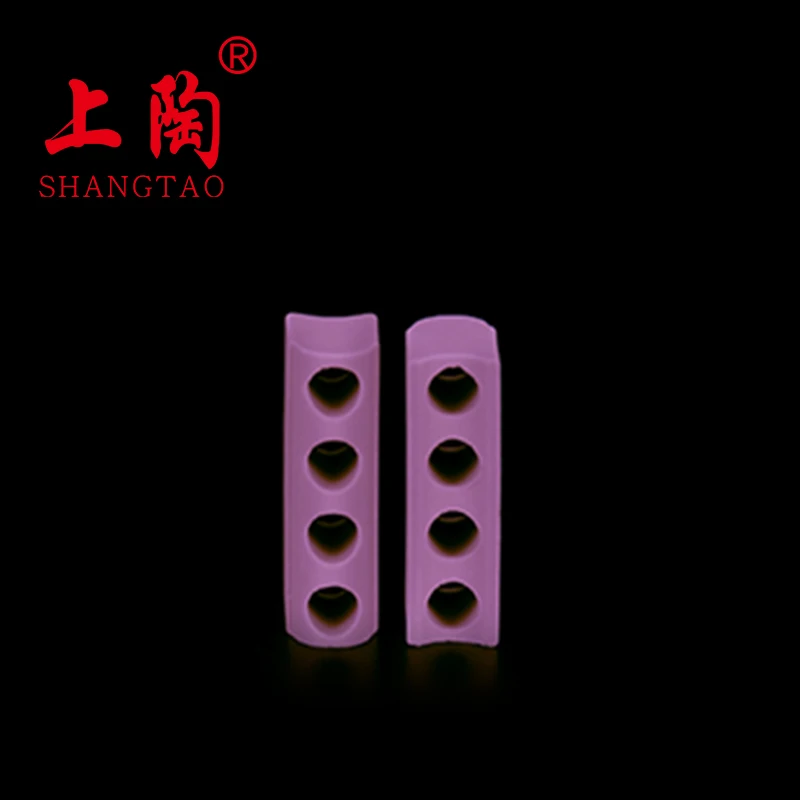 6mm Yellow Band Heater Ceramic Ceramic 1 Hole To 8 Holes Band Heater Ceramic Insulators