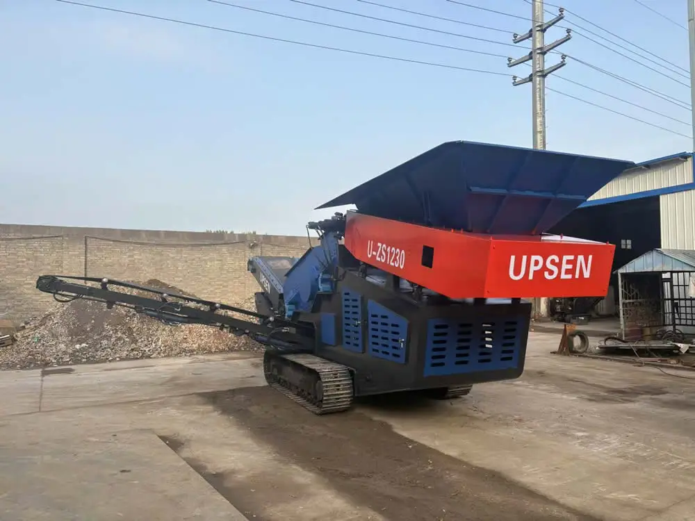 Upsen uzs1230 Тяжелая Мобильная скрининговая машина для переработки мобильного скрининга