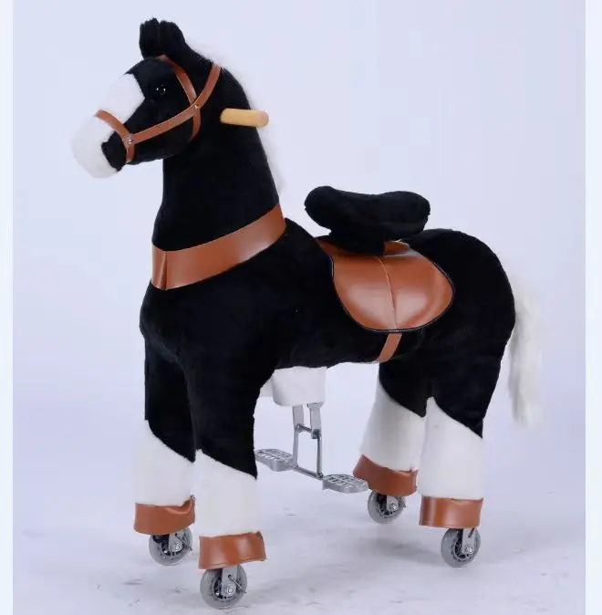 Factory price Toy Horse with 4 wheels ride pony riding horse toys for kids