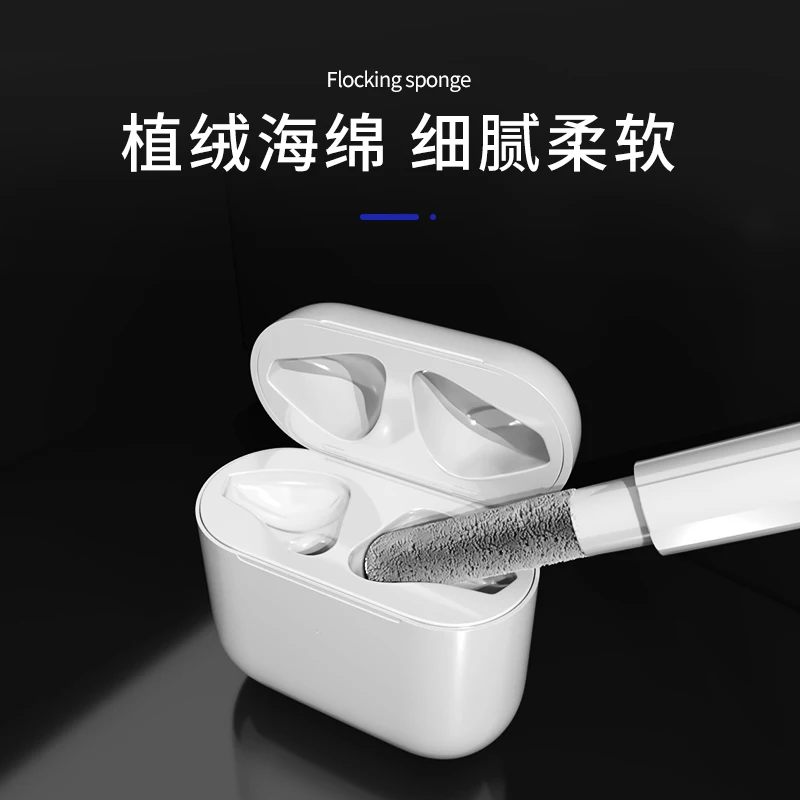 LOGO Customized Airpodes cleaning pen cleaner kit for airpod pro 3 in 1 earphone Cleaning Kit airbuds cleaning pen