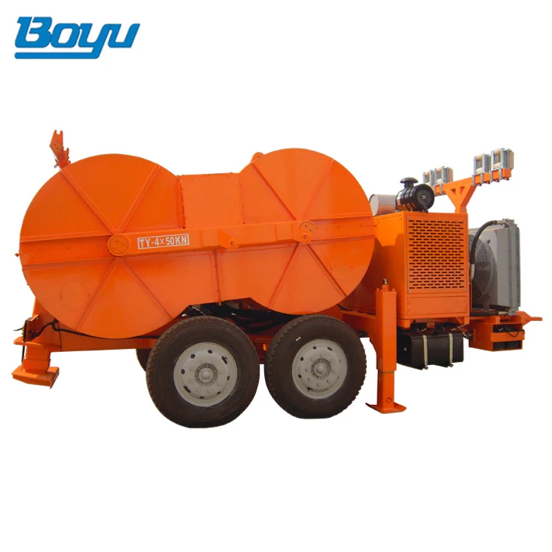 Stringing Equipment 105hp Hydraulic Brake Wire Pulling Tensioner