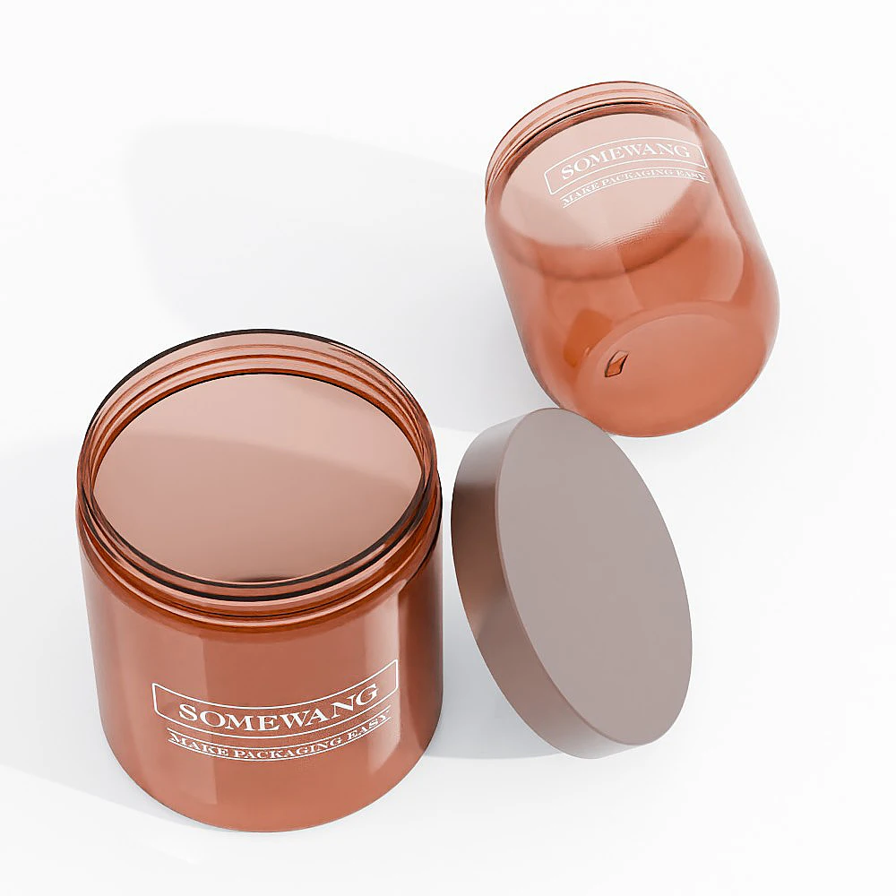 China factory wholesale 500ml food grade plastic food storage container clear pet plastic jar