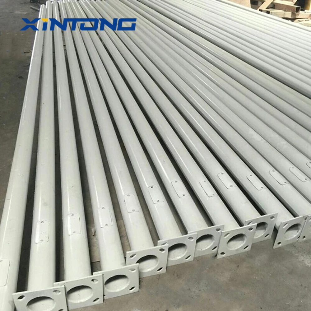 XINTONG Octagonal Conical 6mm Thickness Galvanized steel Light Pole