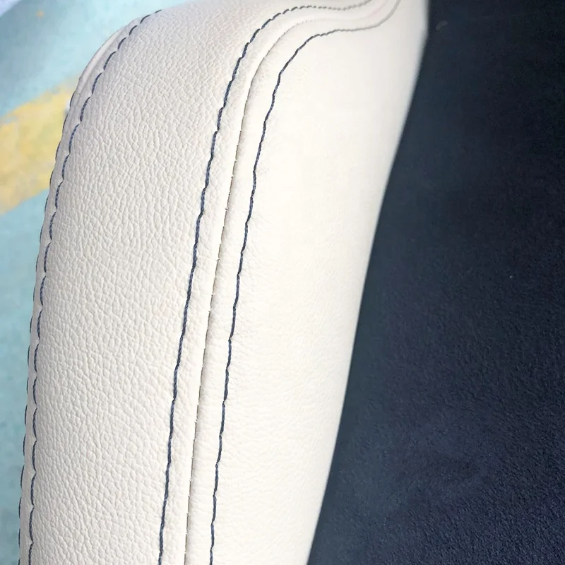 EDDYSTAR thickened wear-resistant and dirt-resistant white leather racing seat and black alcantara for all car
